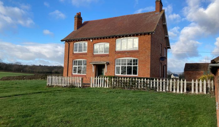 Front of farmhouse