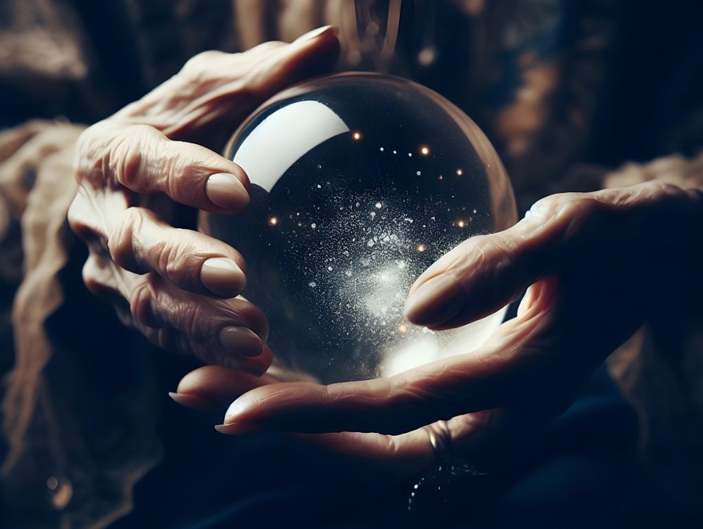 Hands-of-elderly-woman-holding-crystal-ball