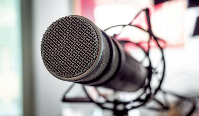 Close-up-microphone-head